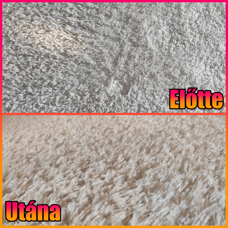 Szőnyegtisztítás előtte és utána